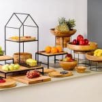 BUFFET ADVANCED WIRE BASE METAL BLACK ROUND 24-22X36CM ESPIEL - Image 2