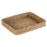 SEAGRASS TRAY NATURAL RATTAN GN 1/2 32.5X26.5X7CM ESPIEL