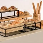 BUFFET RATTAN BASKET BEIGE GN 1/2 26.5X32.5X10CM ESPIEL - Image 2