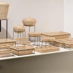 BUFFET RATTAN BASKET ROUND WITH LID BEIGE 28X18CM ESPIEL - Image 2