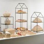 BUFFET RATTAN TRAY ROUND WITH LID BEIGE 32X17CM ESPIEL - Image 2