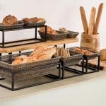 BUFFET RATTAN BASKET GREY GN 1/2 26.5X32.5X10CM ESPIEL - Image 2