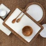 MELAMINE BOWL WAVY ROUND 40CM WHITE MAT ESPIEL - Image 2