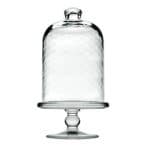 MINI GLASS PATISSERIE DOME FOOTED PLATE WITH CLOCHE 12.5X23CM ESPIEL - BY ORDER