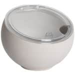 BUFFET MELAMINE ORB BOWL STONE MATT WITH CLEAR LID 20X14.6CM 1.6L GTSA