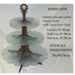 BUFFET GLASS DISPLAY STAND MARGARITA 50X70CM MODA