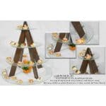 BUFFET GLASS DISPLAY STAND ROUND 56X62CM MODA