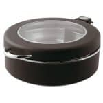 BY ORDER SAMBONET ARTHUR KRUPP RADICI BUFFET CHAFING DISH ROUND WINDOW BLACK 40CM