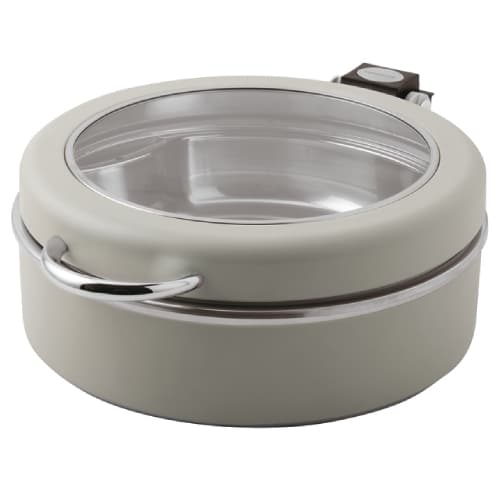 BUF-SAM-58196Y40.jpg BY ORDER SAMBONET ARTHUR KRUPP RADICI BUFFET CHAFING DISH ROUND WINDOW WHITE 40CM - Image 1