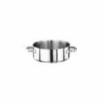 COOKWARE PROFESSIONAL 18-10 INOX SERIES 1000 LOW CASSEROLE POT 16X6.5CM 1.3L PADERNO MADE IN ITALY