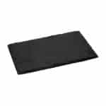 SLATE NATURAL STONE 5MM PLATTER 26.5X32.5CM 1/2 BLACK ESPIEL