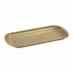 VINTAGE SNOW GOLD PLATE RECTANGULAR 27X15X1.5CM INOX 18-10  ESPIEL