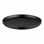 BY ORDER MELAMINE GRAVITY ROUND PLATE STEP 25X2CM BLACK MATT ESPIEL