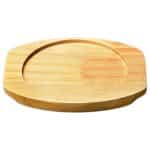 BY ORDER - BAMBOO WOOD BASE UNDER PLATE 25X19CM WITH HOLE 20CM GTSA
