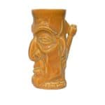 TIKI PORCELAIN MUG AX HITTED 50CL BROWN HONEY UNIQUE