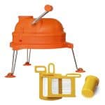 DYNACUBE MANUAL VEGETABLE SLICER SET WITH GRIDS 7X7MM AND PUSHER DYNAMICMIXER FRANCE