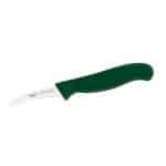 BY ORDER - PROFESSIONAL STAMPED 18000 KNIFE BIRD BENT 7CM GREEN INOX PADERNO ITALY