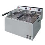 ELECTRICAL FRYERS DOUBLE WORKING CAPACITY 6+6L OIL 6KW RESTO ITALIA