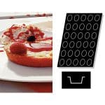 BY ORDER - SILICONE FLEXIPAN MOULDS 60X40CM OVALS 30PCS 5.5CL 7X5X3CM PADERNO