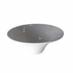 MELAMINE FLOWER BOWL 28CM WHITE UNIQUE