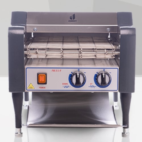 BUF-JOH-AK-11F.jpg JOHNY BUFFET CONVEYOR BELT TOASTER 540SLICES/HOUR 3000W 40X55X39CM - Image 1