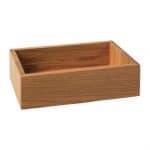 BY ORDER SKYLINE TRAY BOX SOLID OAK WOOD 17X24X6.5CMCM NOKTE SPAIN