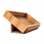 BY ORDER SKYLINE  WEDGE ONLY BASE SOLID OAK WOOD 40X18X10.5CM NOKTE SPAIN