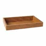 SKYLINE TRAY BOX SOLID OAK WOOD 53X32.5X6.5CM NOKTE SPAIN