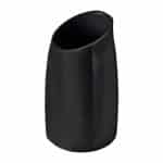 MELAMINE SAUCE POT CANISTER 12X22CM BLACK NOVATEX