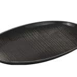 BY ORDER - MELAMINE PLATTER OVAL BLACK 60.8X39X3.5CM NOV
