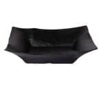 MELAMINE BOWL DEEP BLACK SQUARE 36X11CM NOV