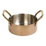 SHINY COPPER SAUCE POT TWO HANDLES 12X5CM 50CL INOX 18-10 ESPIEL - BY ORDER