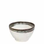 DISCONTINUED - ESSENTIALS REACTIVE BOWL COUPE 10CM GREEN STONEWARE ESPIEL