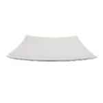 BY ORDER MELAMINE SQUARE CURVED PLATE LUNA IVORY 31X31CM ILSA