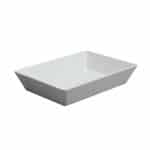 NEW MELAMINE RECTANGULAR DEEP DISH VELOCITY 35X25X7CM WHITE ILSA ITALY