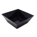 NEW MELAMINE CANON BOWL SQUARE 9X9X5.5CM BLACK ILSA ITALY