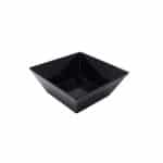 NEW MELAMINE CANON BOWL SQUARE BLACK 18X18X9CM ITALY