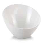 MELAMINE SLANT BOWL 27XH18-10CM WHITE UNIQUE