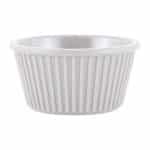 RAMEKIN PC FLUTED WHITE 9CL - 8CM NOV
