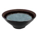 MELAMINE DEEP BOWL ROUND CONIC RUSTIC SIEL BROWN MATT 20.5X8.3 NOV