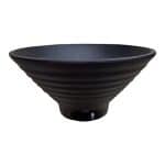 MELAMINE DEEP BOWL ROUND CONIC BLACK MATT 21.5X11 NOV