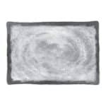 MELAMINE PLATTER WAVE LIGHT-GREY 27X19X2CM NOV