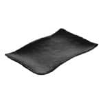 MELAMINE PLATTER RECTANGULAR BLACK 30.4X20.4X2.7CM NOV
