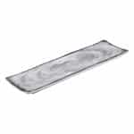MELAMINE PLATTER RECTANGULAR LIGHT-GREY 37X11CM NOV