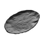MELAMINE ASSYMETRICAL BLACK 31.3X30.6X3CM NOV