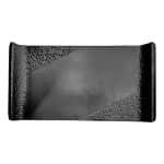 MELAMINE PLATTER TRAY BLACK 36X20X1.5CM NOV