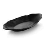 MELAMINE PLATTER OVAL BLACK 28X14X4.2CM NOV