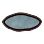 MELAMINE PLATTER OVAL RUSTIC SIEL BROWN 28X14X4.2CM NOV