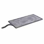 MELAMINE PLATTER RECTANGULAR WITH HANDLE LIGHT GREY 52X40X19.9X1.2CM NOV