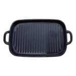 MELAMINE PLATTER GRILL 2 HANDLES 30X25CM NOV